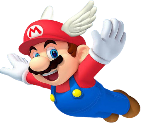 High Quality Mario wing hat Blank Meme Template