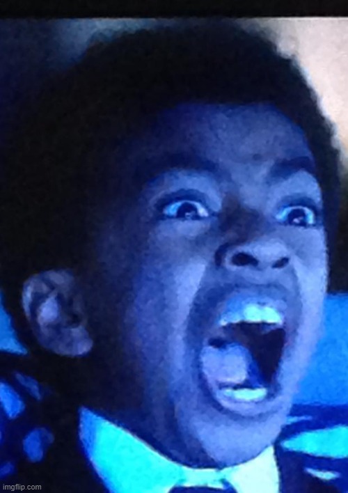 Screaming black kid | image tagged in screaming black kid | made w/ Imgflip meme maker