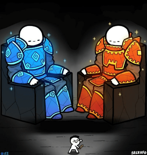 High Quality Knights on the throne Blank Meme Template