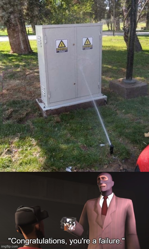 SOMEONE THINKS THE POWER NEEDS WATER | image tagged in congratulations you're a failure,you had one job,fail,stupid people | made w/ Imgflip meme maker