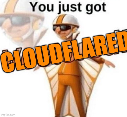 502 error | CLOUDFLARED | image tagged in you just got vectored | made w/ Imgflip meme maker