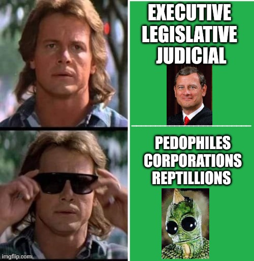 They live real rulers pedos Reptillions | EXECUTIVE 
LEGISLATIVE 
JUDICIAL; _________________________; PEDOPHILES
CORPORATIONS
REPTILLIONS | image tagged in green screen | made w/ Imgflip meme maker