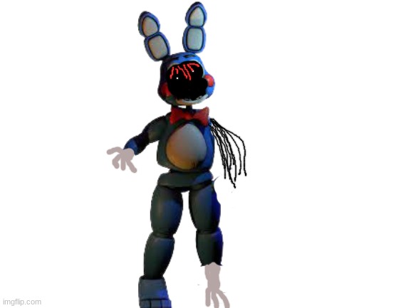 witherd toy bonnie | image tagged in blank white template,fnaf,toy,bonnie | made w/ Imgflip meme maker