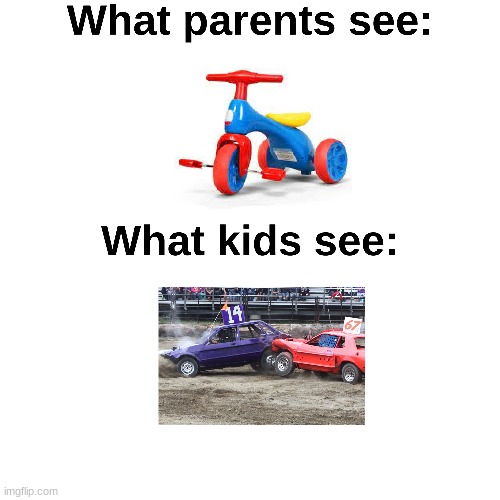 True... | image tagged in what parents see vs kids | made w/ Imgflip meme maker