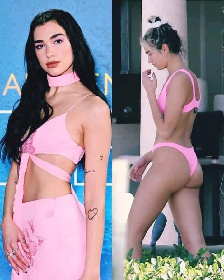 Dua Lipa pink Blank Meme Template