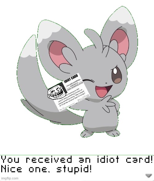 You received an idiot card! | image tagged in you received an idiot card | made w/ Imgflip meme maker