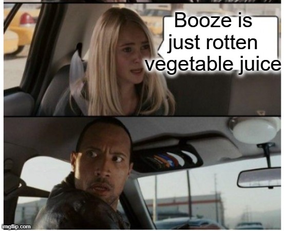 Booze is just rotten vegetable juice | made w/ Imgflip meme maker