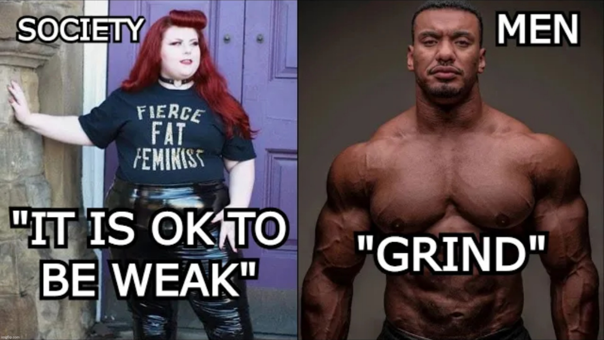 stop being a weak degenerate, become a man. | made w/ Imgflip meme maker