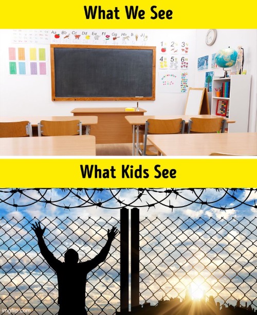 What we see vs What kids see | image tagged in what kids see,school,lol,first page,funny,dont upvote | made w/ Imgflip meme maker