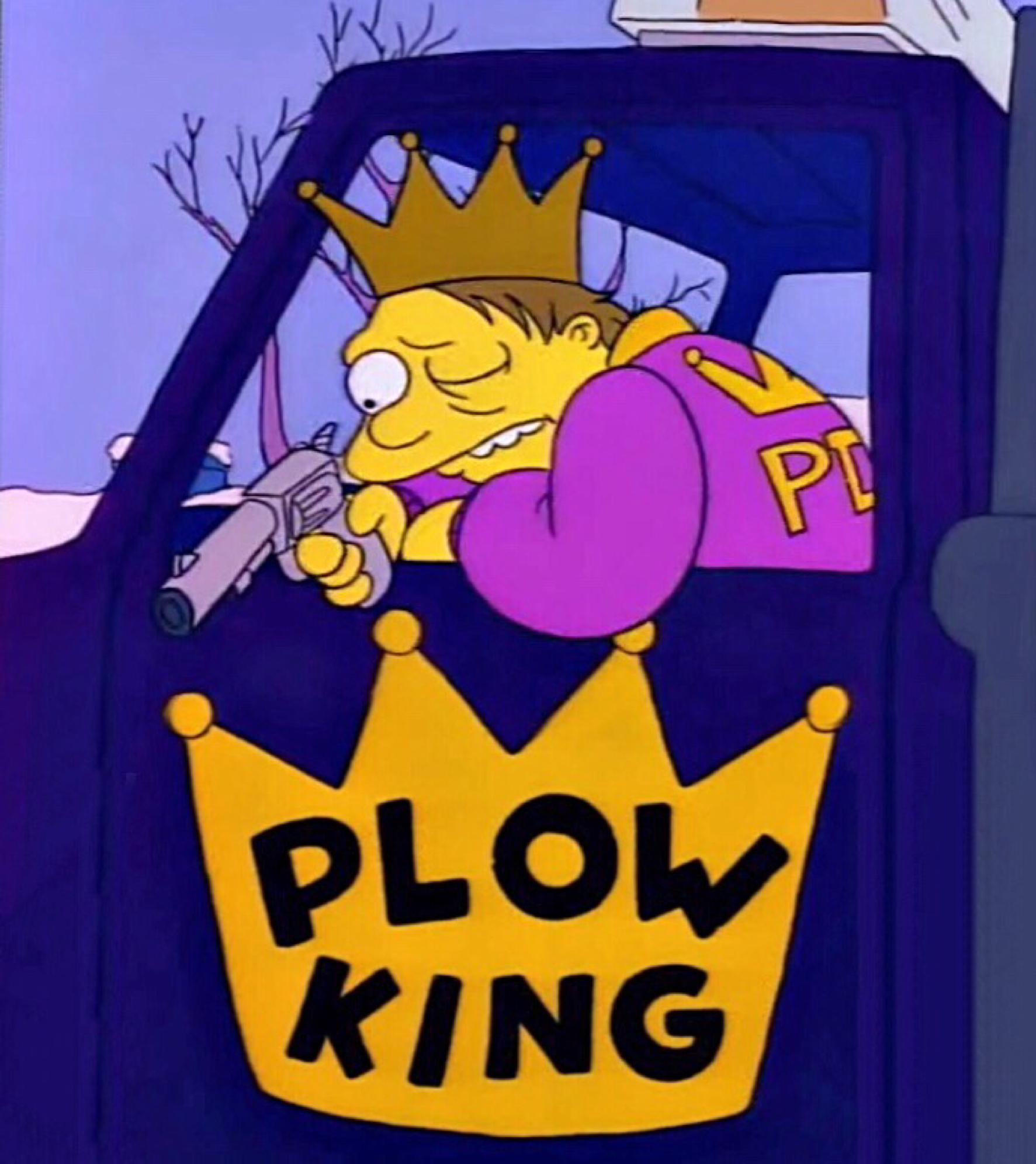 Plow king Blank Meme Template