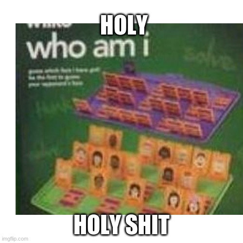 @who_am_i | HOLY; HOLY SHIT | image tagged in memes | made w/ Imgflip meme maker