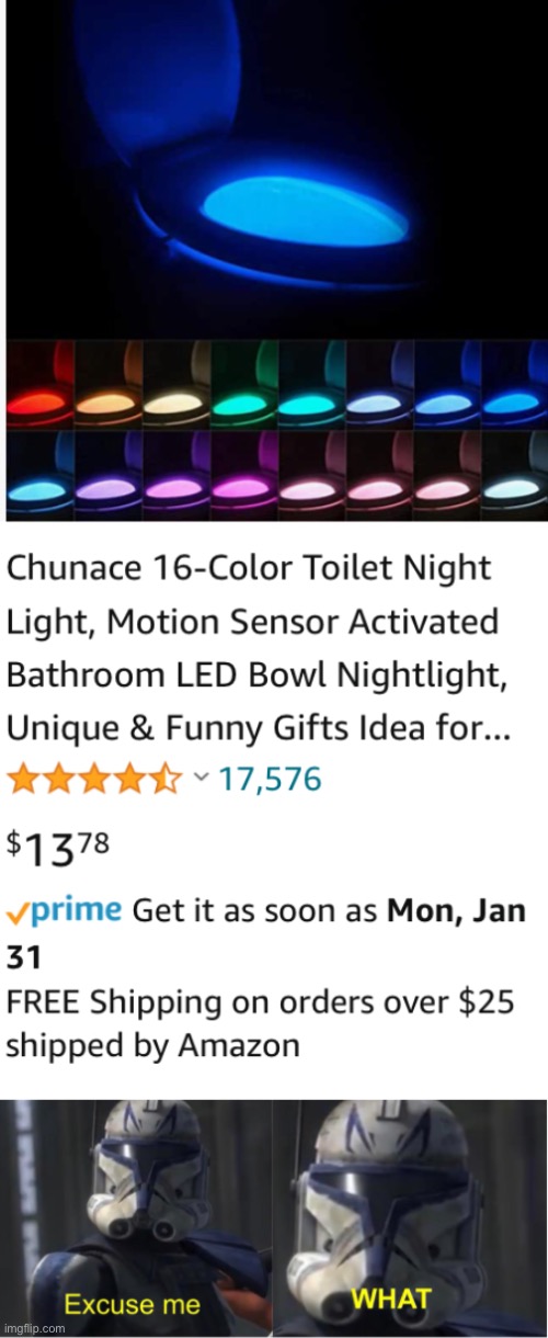 BEST TOILET NIGHT LIGHT  Chunace Toilet Night Light Instructions