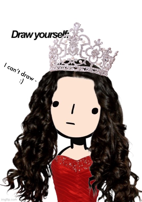 Draw yourself :) (But I don’t know how to draw) | I can’t draw -
     :) | image tagged in edit,games,contest,girl,avatar,profile picture | made w/ Imgflip meme maker