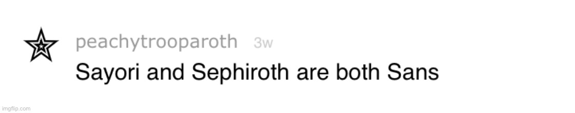 Sayori and Sephiroth | image tagged in sayori and sephiroth | made w/ Imgflip meme maker