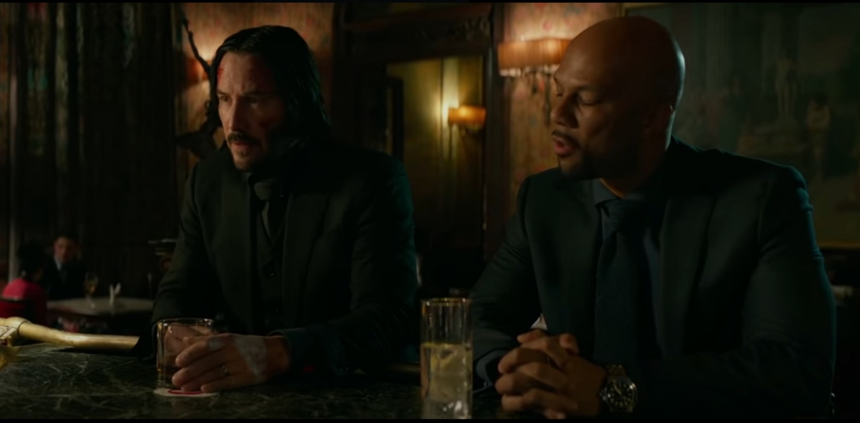 High Quality John Wick Cassian Bar Scene Blank Meme Template