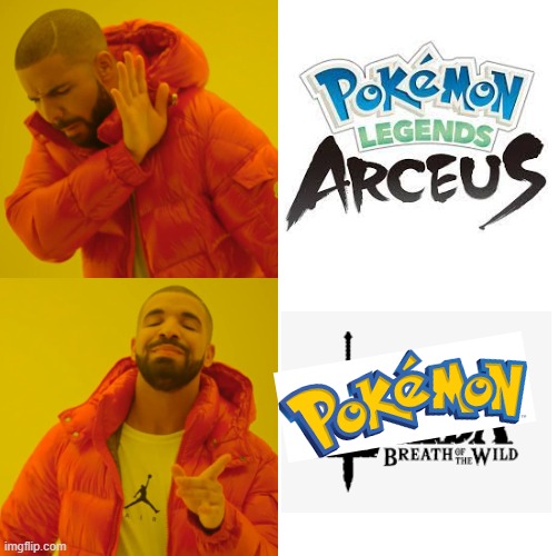 Legends Arceus | image tagged in memes,drake hotline bling,pokemon | made w/ Imgflip meme maker