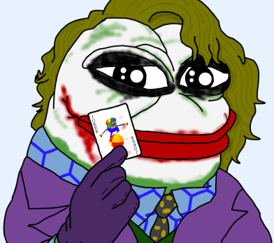 High Quality Joker Pepe Blank Meme Template