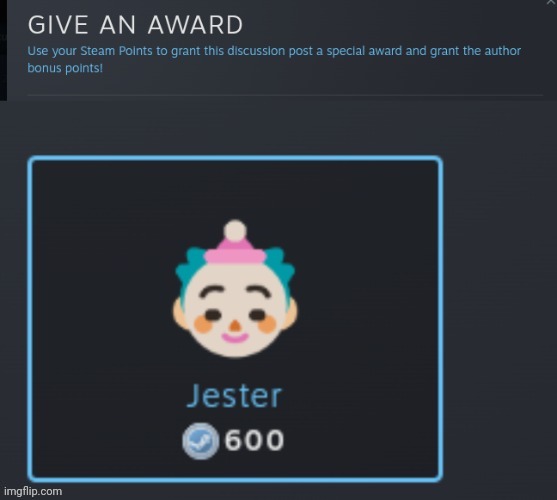 Clown award | image tagged in clown award | made w/ Imgflip meme maker