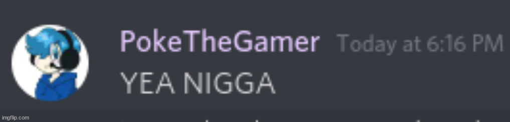The discord server when | image tagged in poke racist 4k | made w/ Imgflip meme maker