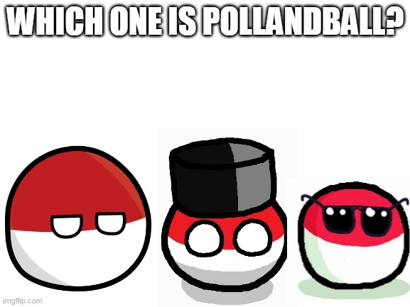 When someone correct, you still can answered. (But before you answer, don't look at the comments) | WHICH ONE IS POLLANDBALL? | image tagged in blank white template | made w/ Imgflip meme maker