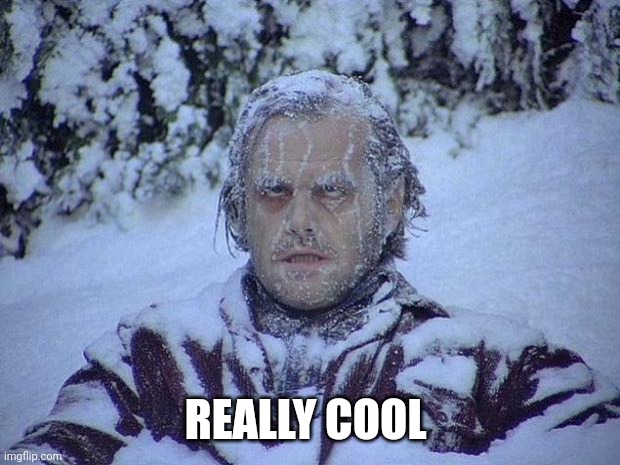 Jack Nicholson The Shining Snow Meme | REALLY COOL | image tagged in memes,jack nicholson the shining snow | made w/ Imgflip meme maker