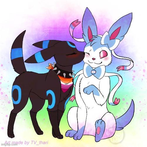 Just cute ^w^ (By TV_thari) | image tagged in furry,pokemon,memes,cute,artwork | made w/ Imgflip meme maker