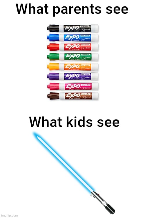 Blank White Template | What parents see; What kids see | image tagged in blank white template,memes | made w/ Imgflip meme maker