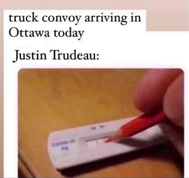Trudeau vs Freedom Trucker Convoy Blank Meme Template