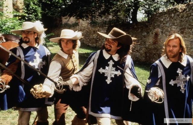 Three Musketeers and D'artagnan Blank Meme Template