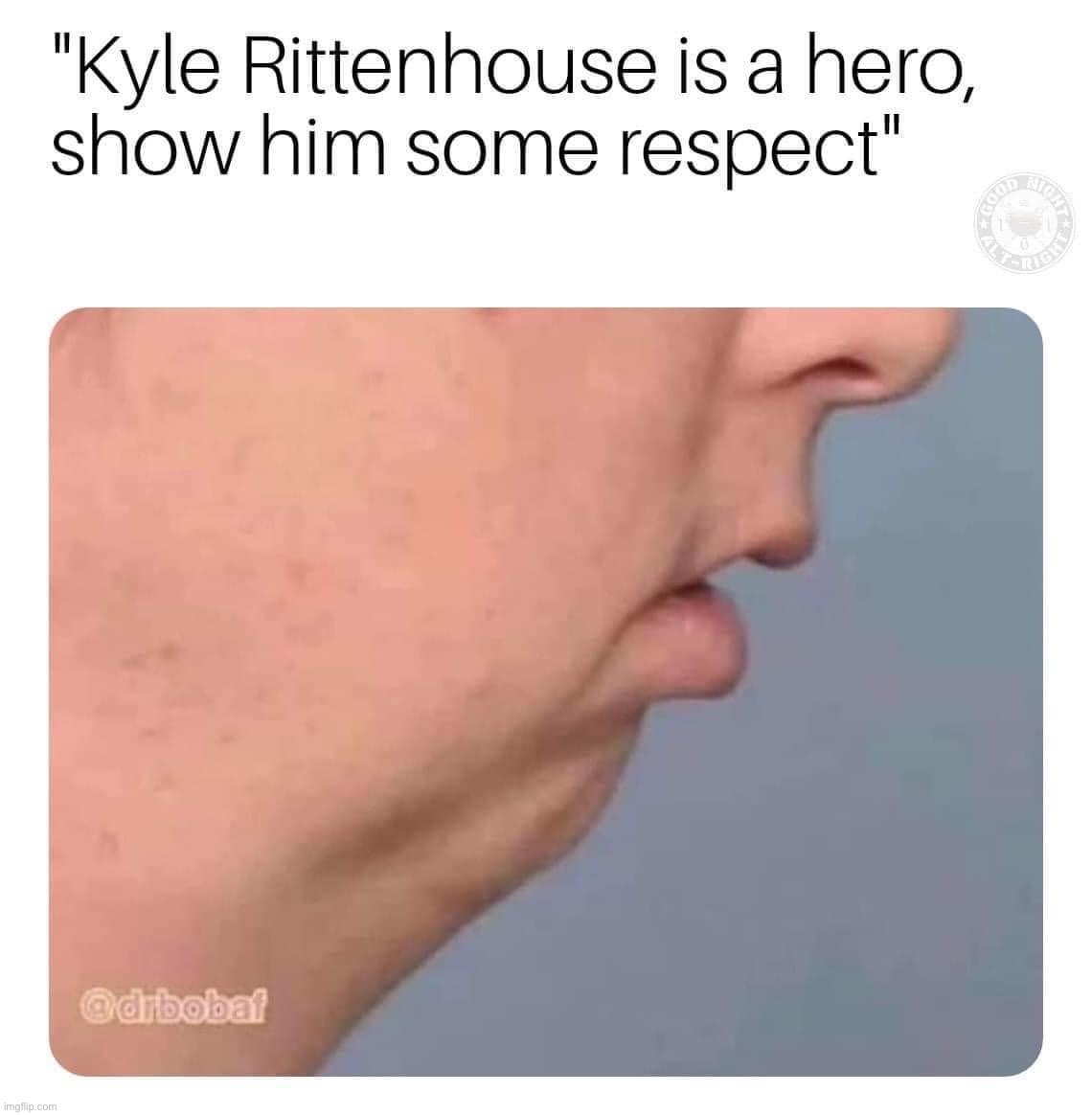based chin, maga | image tagged in kyle rittenhouse is a hero,kyle rittenhouse,is,a,hero,maga | made w/ Imgflip meme maker