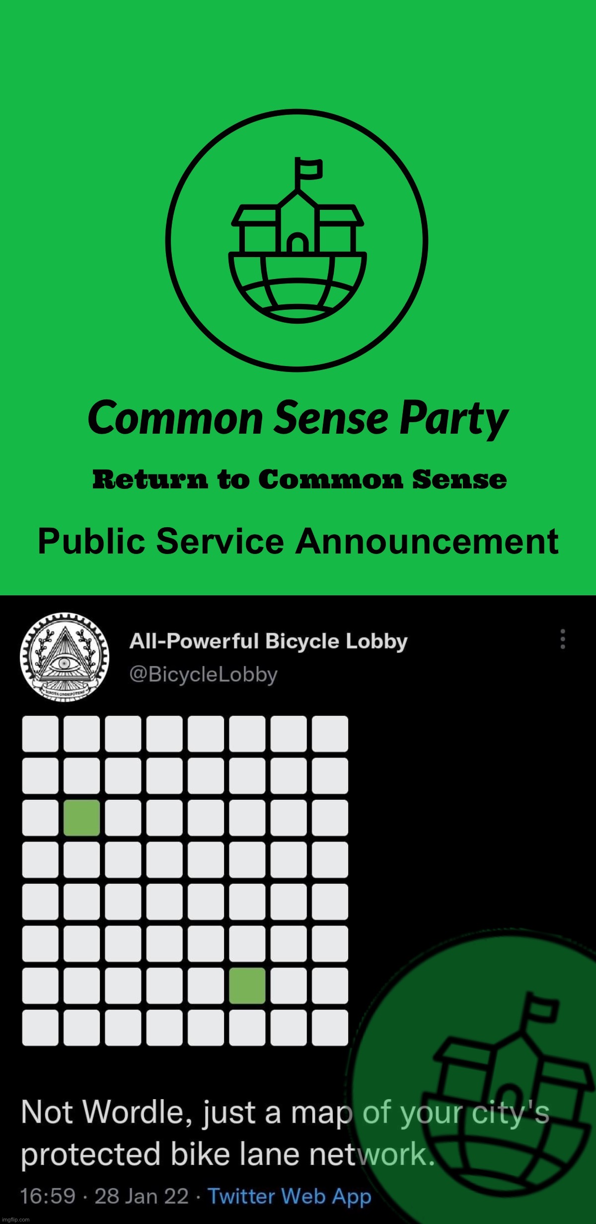 — The All-Powerful Bicycle Lobby has spoken in favor of a robust infrastructure & transit bill, Sponsored by CSP — | image tagged in csp public service announcement,the,all,powerful,bicycle,lobby | made w/ Imgflip meme maker