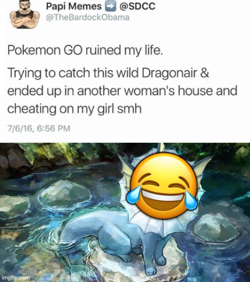 Pokémon GO is just too good for him to handle |  😂 | image tagged in pokemon go,funny,memes,tweets | made w/ Imgflip meme maker