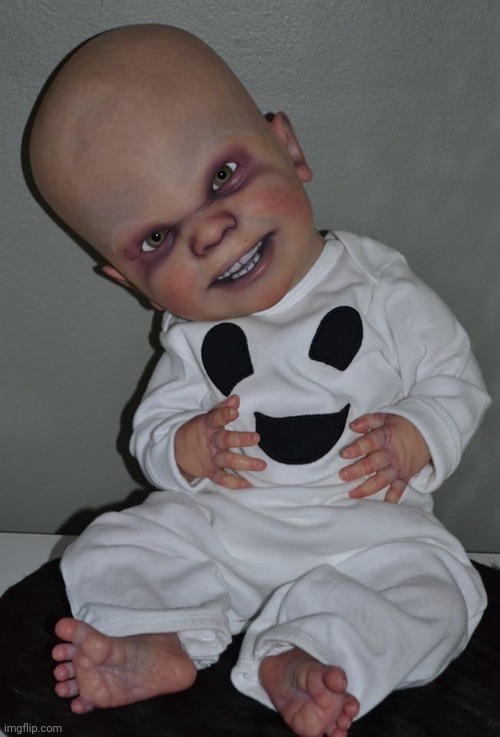 Evil baby | image tagged in memes,baby,cursed image,funny | made w/ Imgflip meme maker
