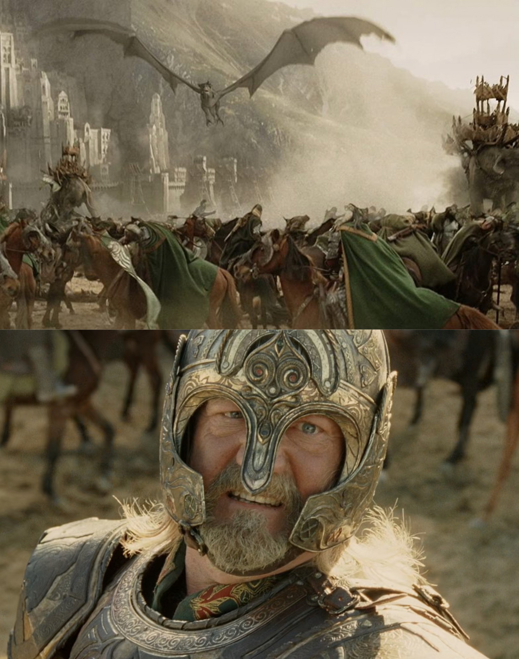 High Quality theoden dragon lord Blank Meme Template