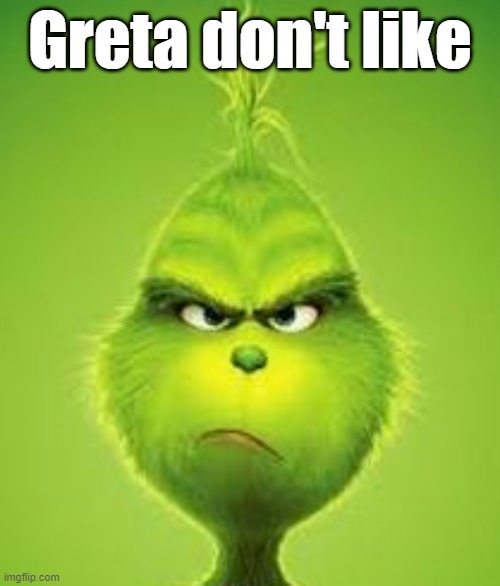 Greta Don't Like reac. | Greta don't like | image tagged in reaction,greta thunberg,greta,climate change,fun | made w/ Imgflip meme maker