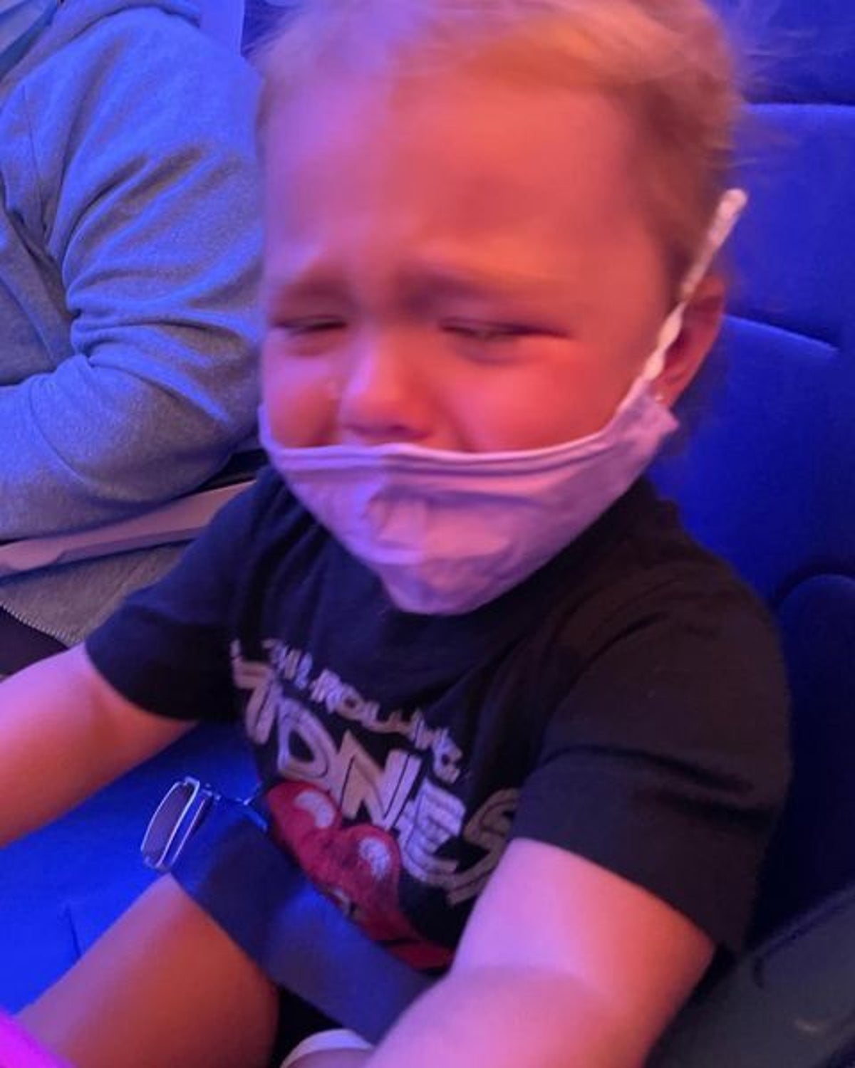 High Quality crying toddler mask Blank Meme Template