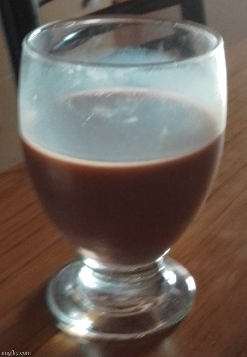 A fancy way to drink chocolate milk | image tagged in a fancy way to drink choccy milk | made w/ Imgflip meme maker