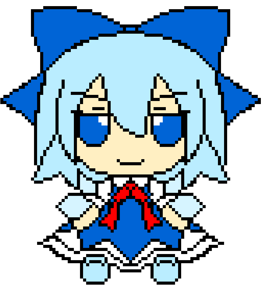 High Quality Pixel Fumo Blank Meme Template