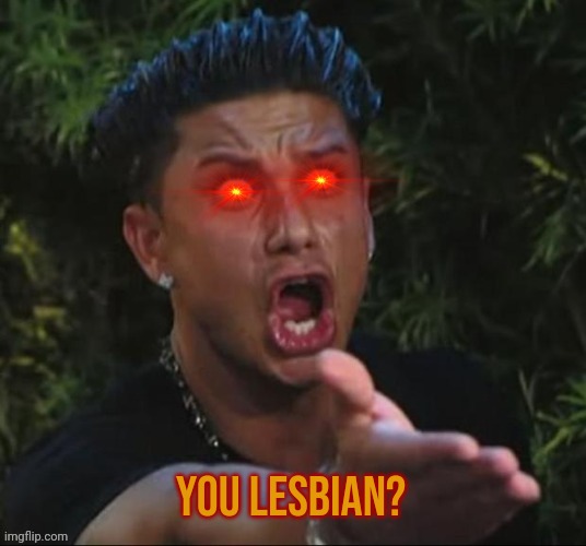 Bruh wtf | You lesbian? | image tagged in bruh wtf | made w/ Imgflip meme maker