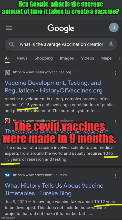 The jabs are super safe, we are super cereal about this | Hey Google, what is the average amount of time it takes to create a vaccine? The covid vaccines were made in 9 months. | image tagged in vaccines,covid-19,test,research,one does not simply | made w/ Imgflip meme maker