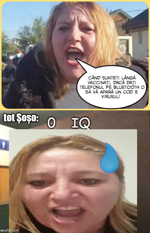 Sosoaca.... | tot Șoșo: | image tagged in 0 iq,sosoaca,vaccines,bluetooth,stupid people,memes | made w/ Imgflip meme maker