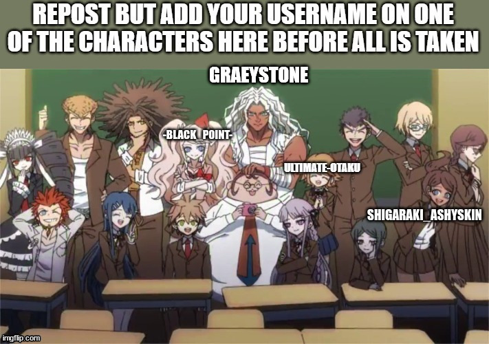 Repost | GRAEYSTONE | image tagged in anime,anime meme | made w/ Imgflip meme maker