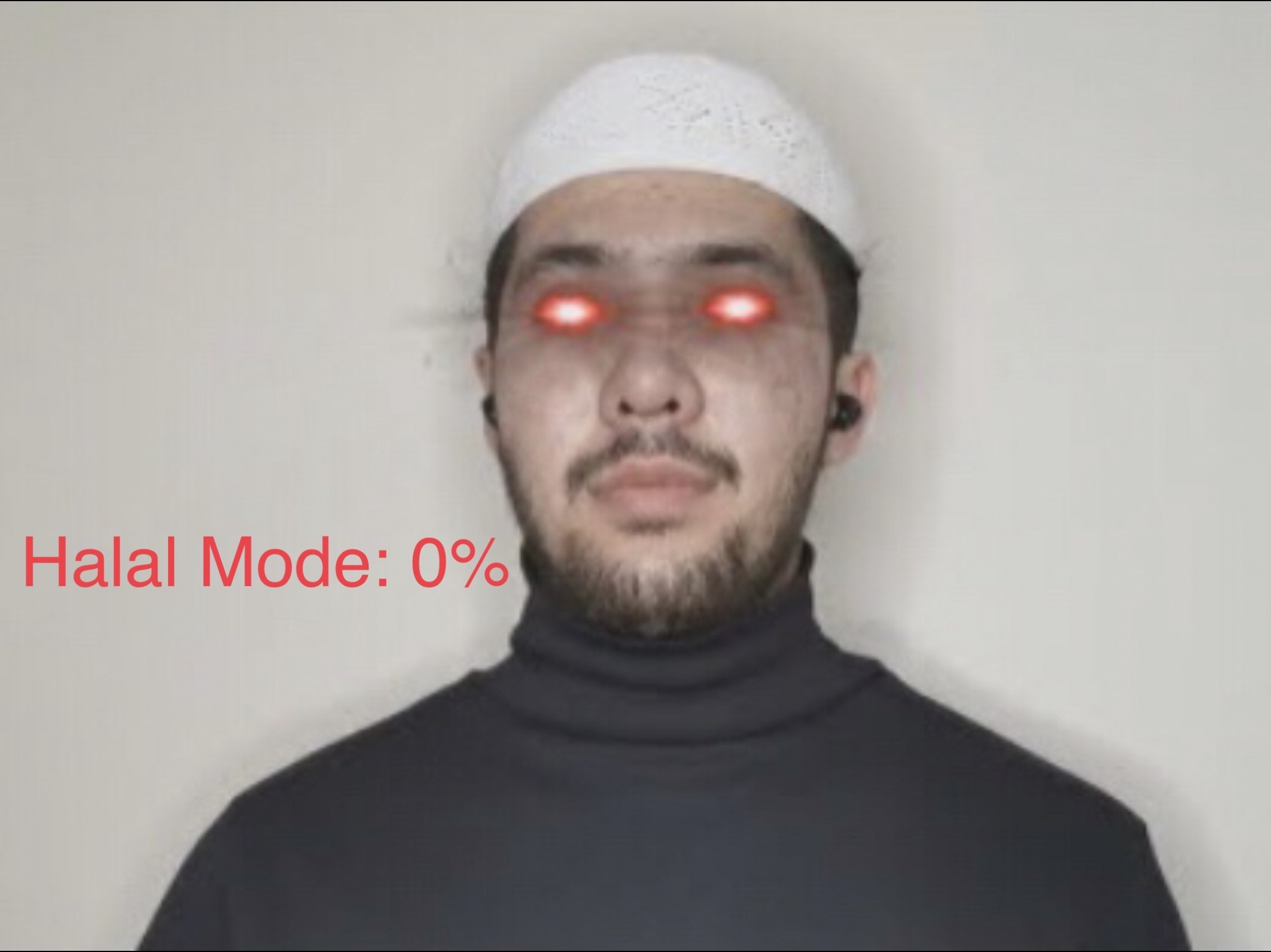 High Quality Dawood savage halal mode 0% Blank Meme Template