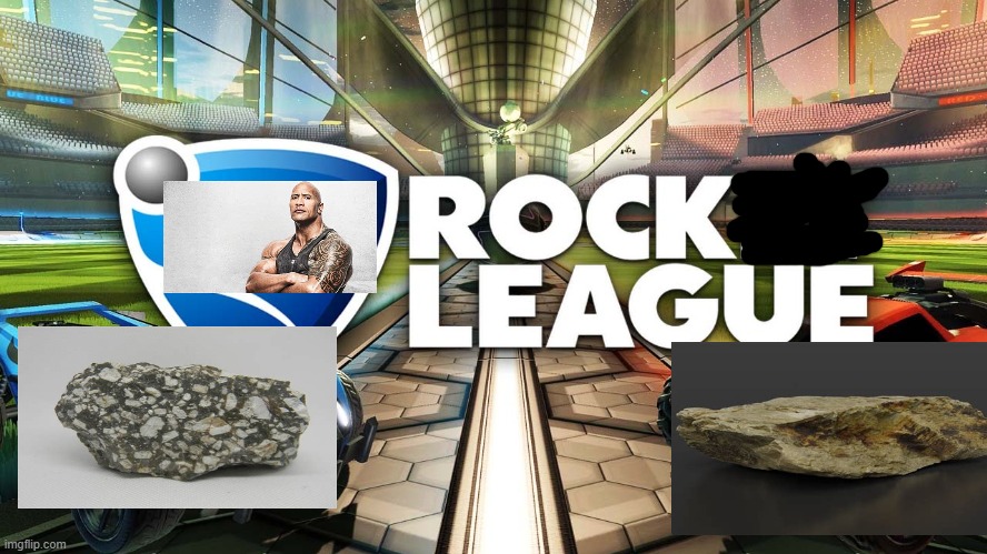 Rock League | image tagged in rock,rocket league | made w/ Imgflip meme maker