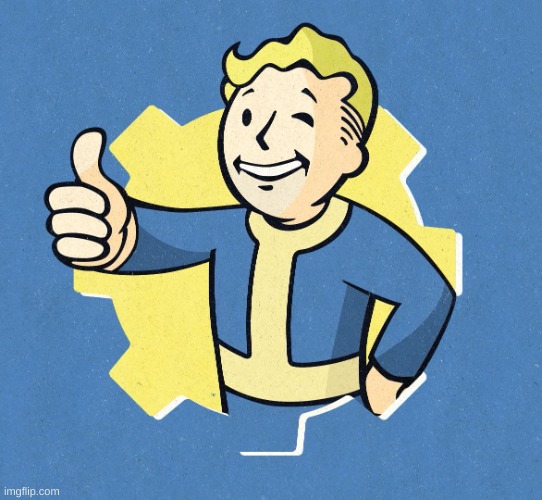 Fallout Boy Thumbs Up | image tagged in fallout boy thumbs up | made w/ Imgflip meme maker