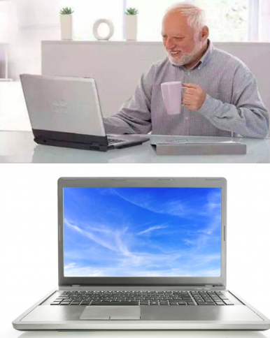 High Quality Harold's Screen Blank Meme Template