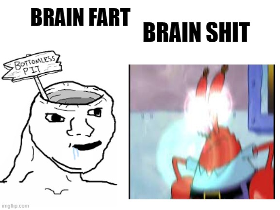 my brain...? | BRAIN FART; BRAIN SHIT | image tagged in memes | made w/ Imgflip meme maker