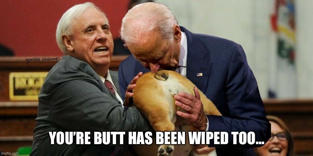 YOU’RE BUTT HAS BEEN WIPED TOO… | image tagged in creepy joe biden,sniff,dogs pets funny | made w/ Imgflip meme maker