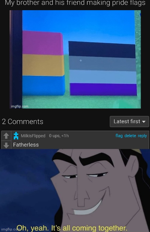 image tagged in it's all coming together | made w/ Imgflip meme maker