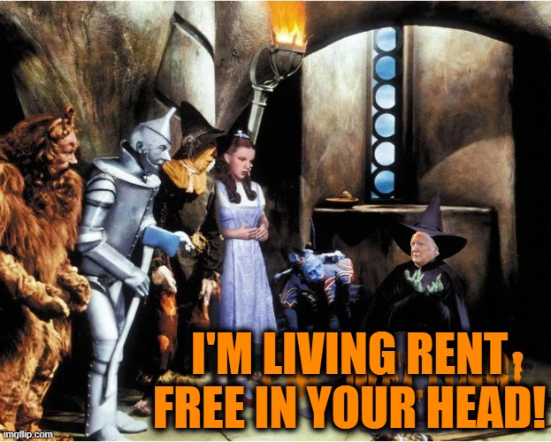 I'M LIVING RENT FREE IN YOUR HEAD! | made w/ Imgflip meme maker